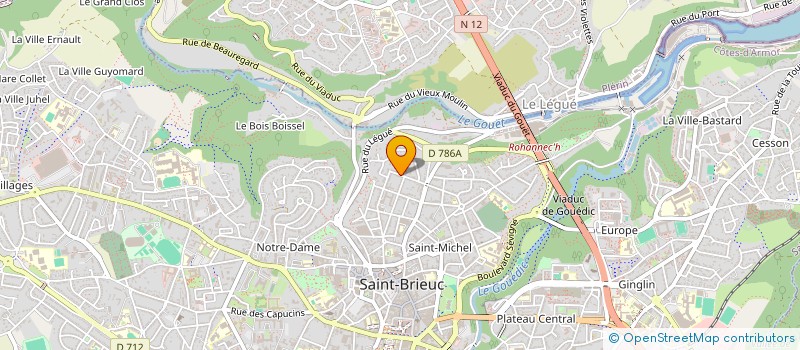 localisation de l'entreprise BERTRAND FINANCIERE à SAINT-BRIEUC