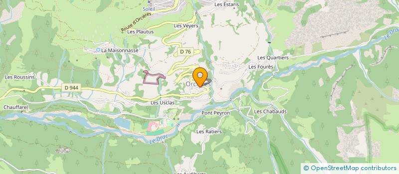 localisation de l'entreprise BERTRAND GIRAUD à ORCIERES