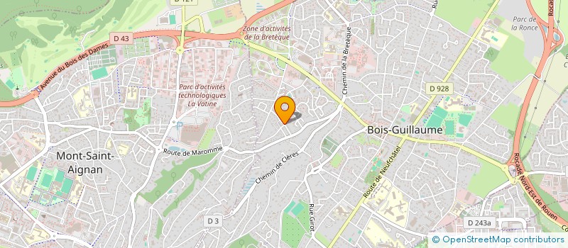 localisation de l'entreprise BERTRAND HAMON EURL à BOIS-GUILLAUME