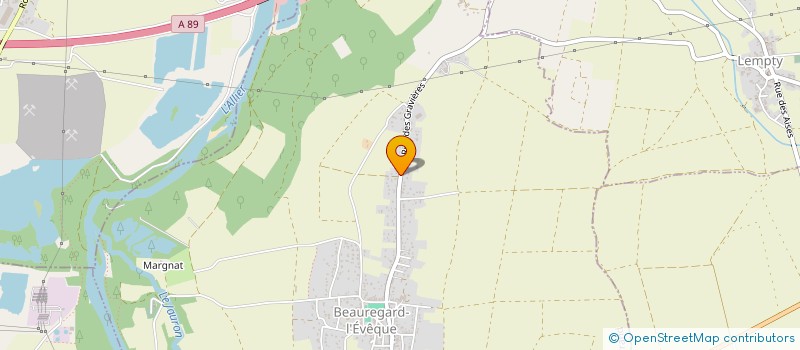 localisation de l'entreprise BERTRAND IMMO  BEAUREGARD-L'EVEQUE