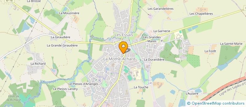 localisation de l'entreprise BERTRAND IMMO  LES ACHARDS