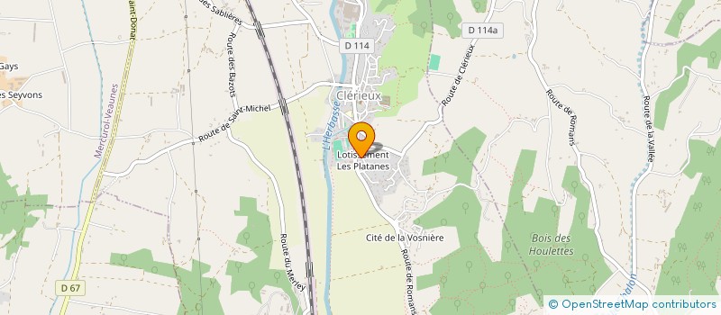 localisation de l'entreprise BERTRAND JEROME  CLERIEUX