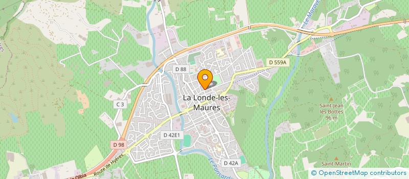 localisation de l'entreprise BERTRAND KBAIER  LA LONDE-LES-MAURES