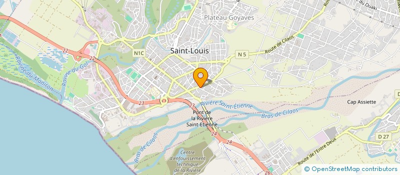 localisation de l'entreprise BERTRAND MALARDE ET MICHEL RULLIER, HUISSIERS DE JUSTICE ASSOCIES à SAINT-LOUIS
