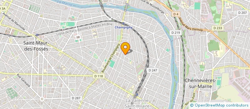 localisation de l'entreprise BERTRAND MARTIN -ROLLAND CONSEIL à SAINT-MAUR-DES-FOSSES