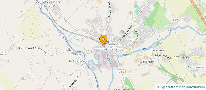 localisation de l'entreprise BERTRAND MENUISERIE  CONDE-SUR-VIRE