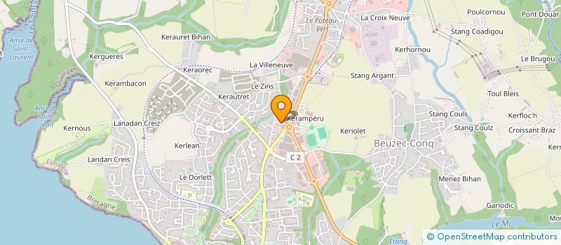 localisation de l'entreprise BERTRAND NICOL ET DOROTHEE FOUQUERAY NOTAIRES ASSOCIES  CONCARNEAU