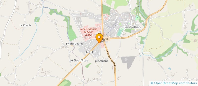 localisation de l'entreprise BERTRAND PAYSAGE à SAINT-ALBAN