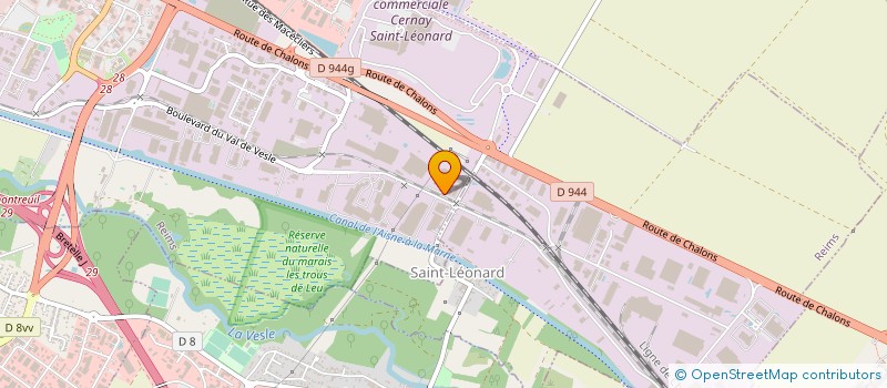 localisation de l'entreprise BERTRAND PNEUS CHAMPAGNE  REIMS