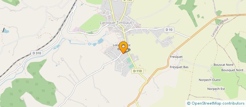 localisation de l'entreprise BERTRAND RANOU SERVICES  LAROQUE-TIMBAUT