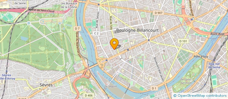 localisation de l'entreprise BERTRAND ROUX PLOMBERIE CHAUFFAGE à BOULOGNE-BILLANCOURT