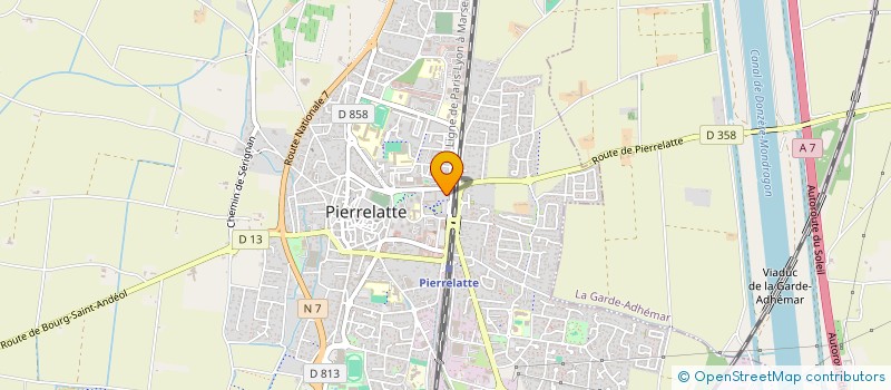 localisation de l'entreprise BERTRAND SARL à PIERRELATTE