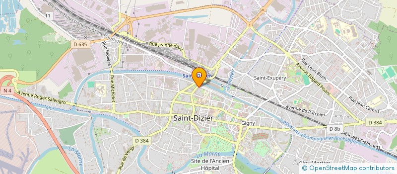 localisation de l'entreprise BERTRAND SARL à SAINT-DIZIER