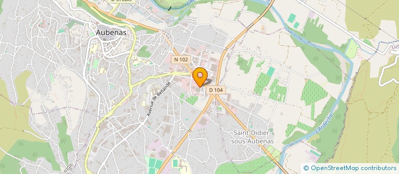 localisation de l'entreprise BERTRAND SPORT à AUBENAS