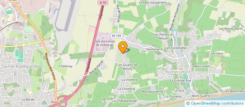 localisation de l'entreprise BERTRAND-TUTIN  ROCHECORBON