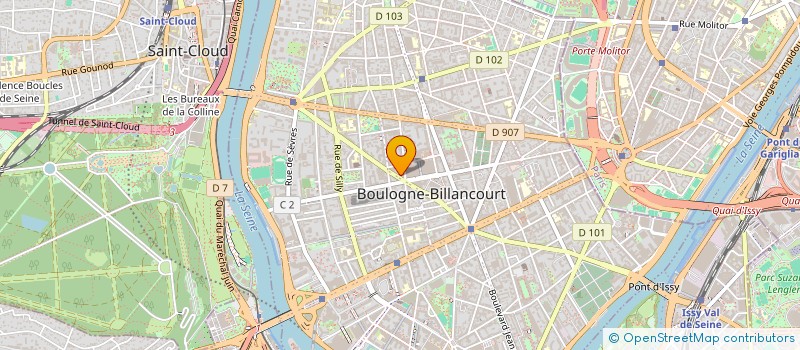 localisation de l'entreprise BERTRANDT ALTEN ENGINEERING SOLUTIONS à BOULOGNE-BILLANCOURT