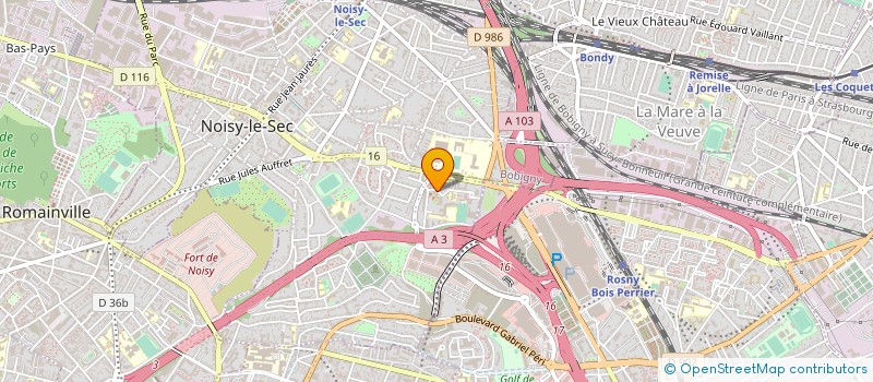 localisation de l'entreprise BERTRANS INTERNATIONAL à NOISY-LE-SEC
