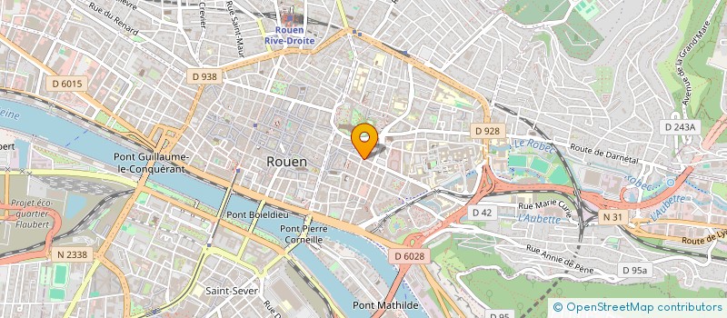 localisation de l'entreprise BERTREM IMMOBILIER à ROUEN