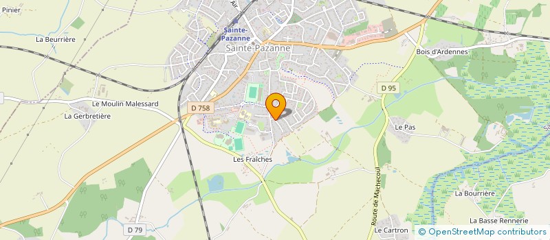 localisation de l'entreprise BERTRET SYLVAIN  SAINTE-PAZANNE