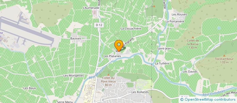 localisation de l'entreprise BERTRI COURTAGE à PIERREFEU-DU-VAR
