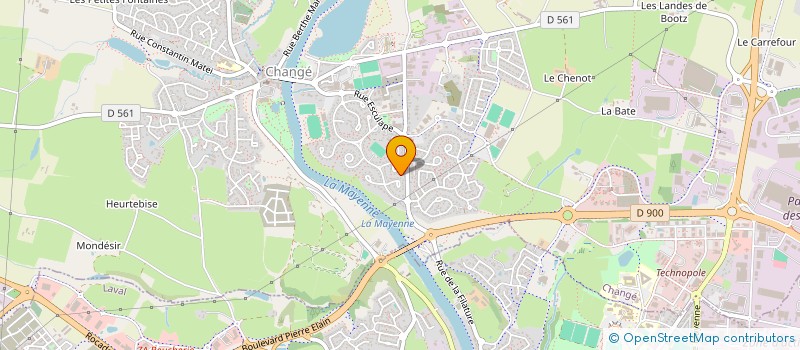 localisation de l'entreprise BERTRON  CHANGE