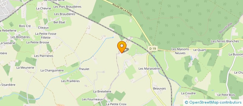 localisation de l'entreprise BERTRONNIERE  PREVELLES