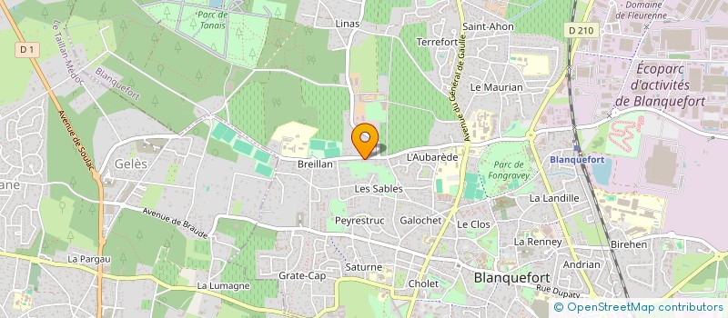 localisation de l'entreprise BERTSCH FONCIER à BLANQUEFORT
