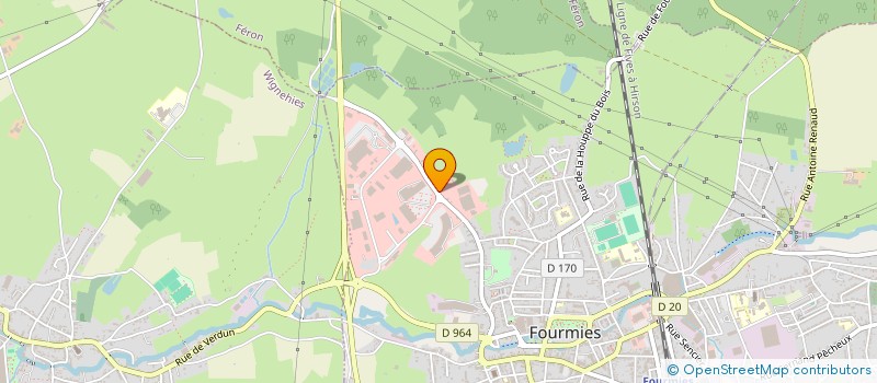 localisation de l'entreprise BERTY CONFECTION  FOURMIES