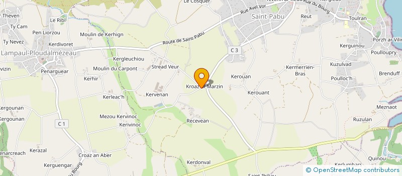 localisation de l'entreprise BERVAS LETTY ENERGIES  LAMPAUL-PLOUDALMEZEAU