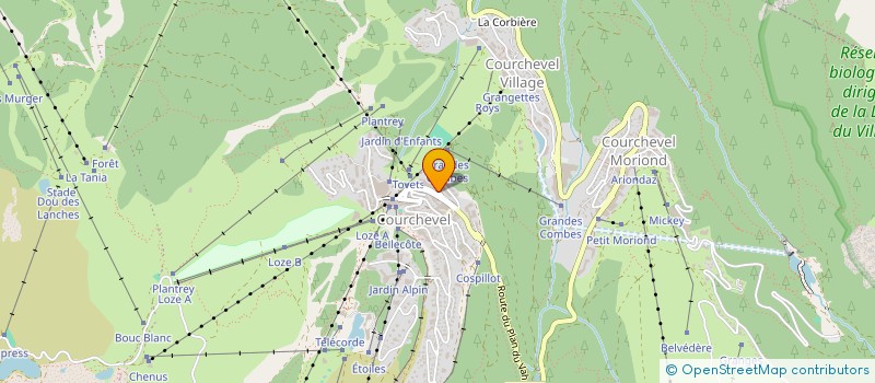 localisation de l'entreprise BERY à COURCHEVEL