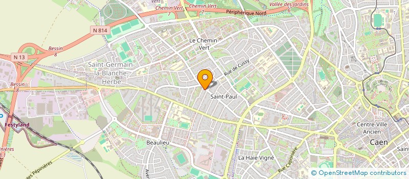 localisation de l'entreprise BERYA  CAEN