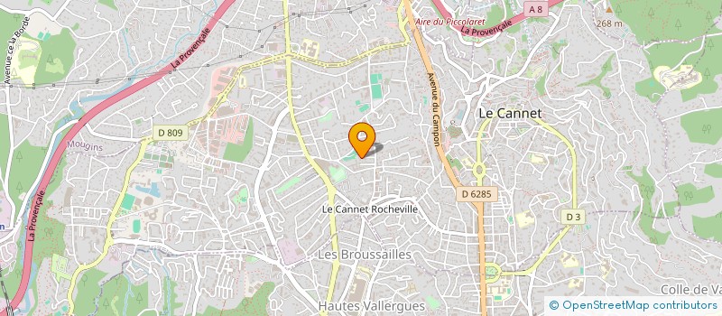 localisation de l'entreprise BERYL à LE CANNET
