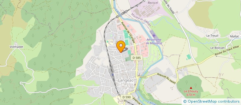 localisation de l'entreprise BERYL ENERGY à LANGEAC