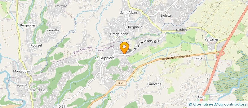 localisation de l'entreprise BERYSTONE à PETIT-BOURG