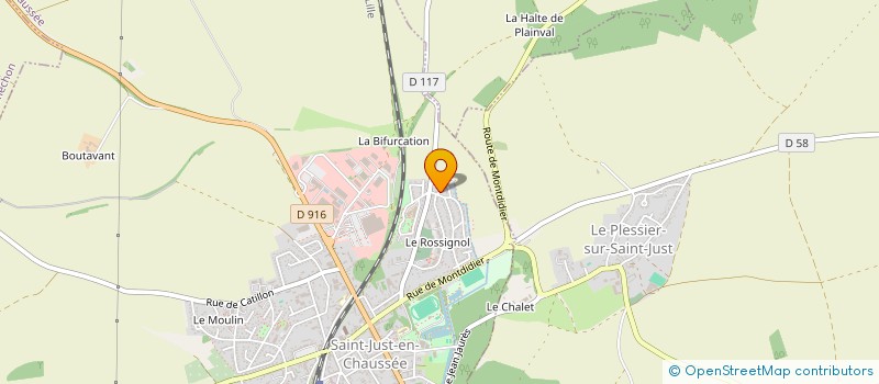 localisation de l'entreprise BERZAL RENOV à SAINT-JUST-EN-CHAUSSEE