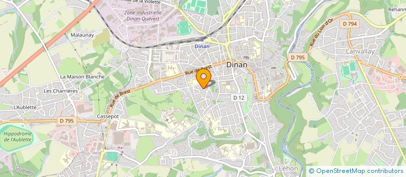 localisation de l'entreprise BERZH HOLDING à DINAN