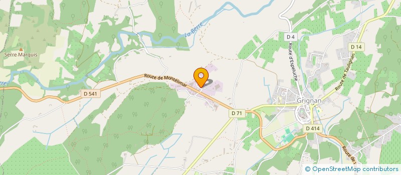 localisation de l'entreprise BES 4G  GRIGNAN