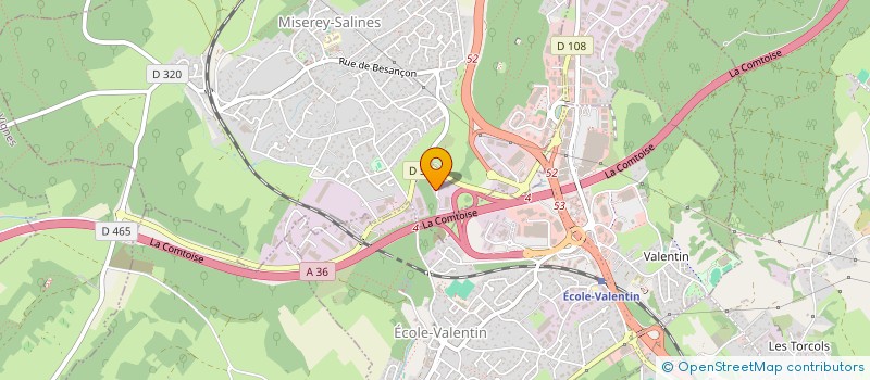 localisation de l'entreprise BES'ANGE  MISEREY-SALINES