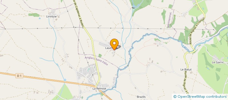 localisation de l'entreprise BES BMC ENERGIE  ROUSSENNAC