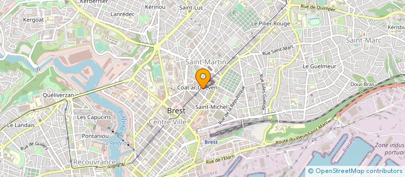 localisation de l'entreprise BESA  BREST