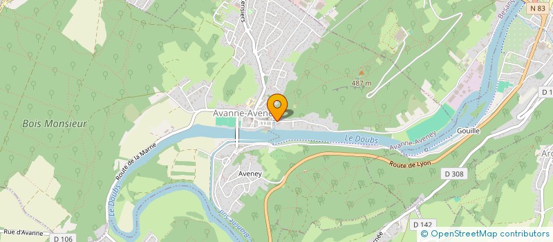 localisation de l'entreprise BESAC COLLECTIF BIKE  AVANNE-AVENEY