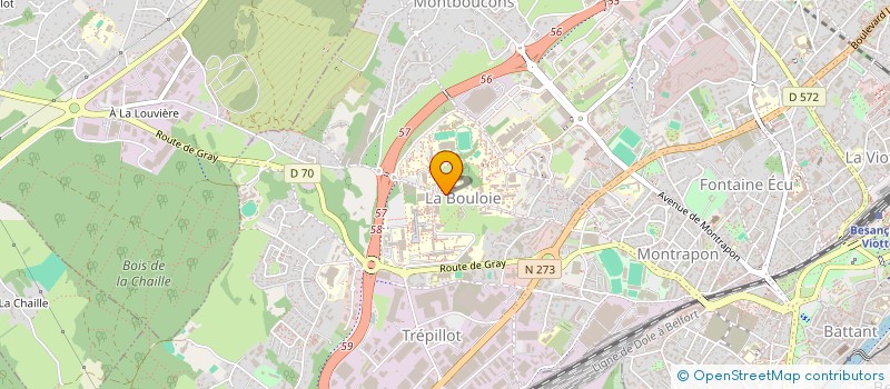 localisation de l'entreprise BESAC INITIATIVES APA  BESANCON