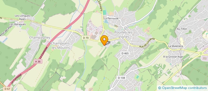 localisation de l'entreprise BESALEXKA  POUILLEY-LES-VIGNES