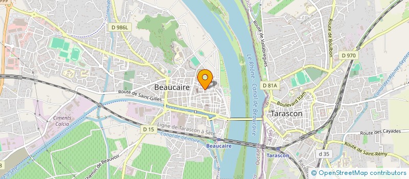 localisation de l'entreprise BESAM à BEAUCAIRE