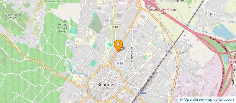 localisation de l'entreprise BESANCENOT FRERE & SOEUR à BEAUNE