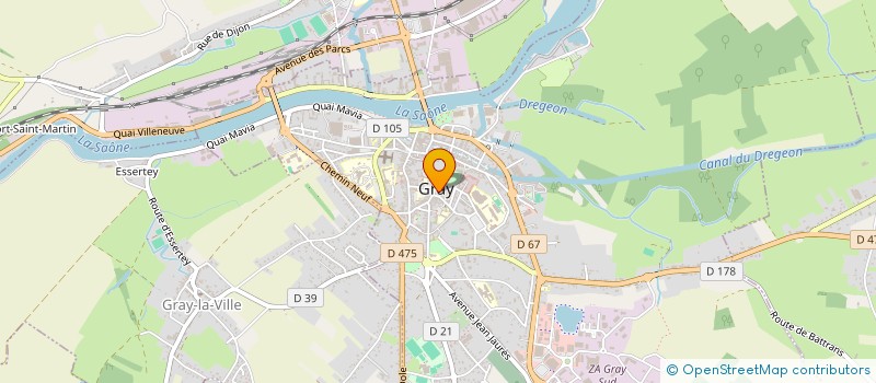 localisation de l'entreprise BESANCON 1 à GRAY