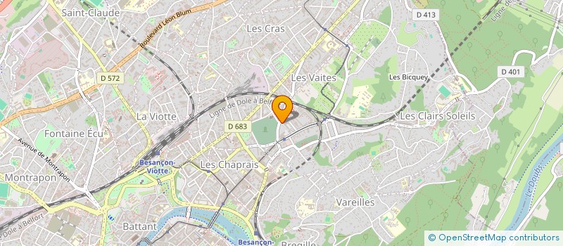 localisation de l'entreprise BESANCON CLUB CANIN  BESANCON