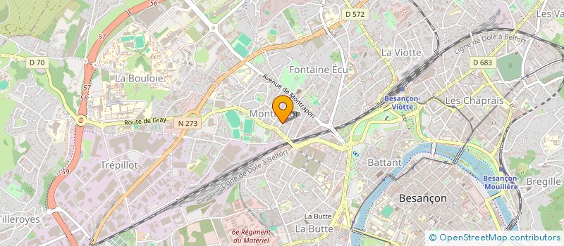 localisation de l'entreprise BESANCON ESCRIME CLUB  BESANCON