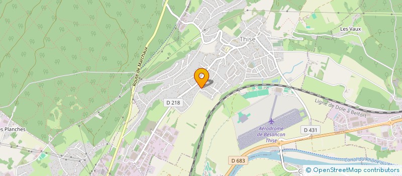 localisation de l'entreprise BESANCON EXPERTISE à THISE