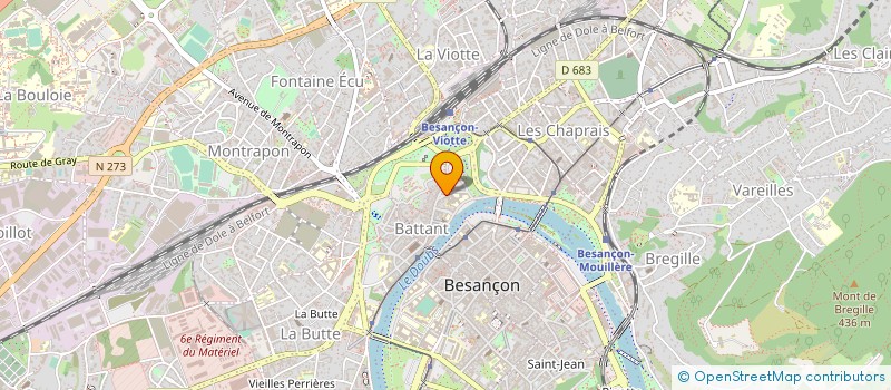 localisation de l'entreprise BESANCON EXPORT MONDEX à BESANCON